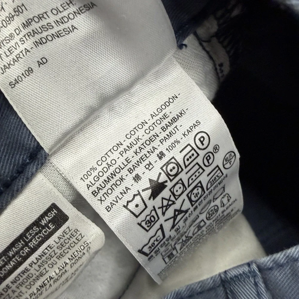 Levi's 514 Straight Jeans Men's 30x30 Blue Stretch Denim Pants Chinos Straight